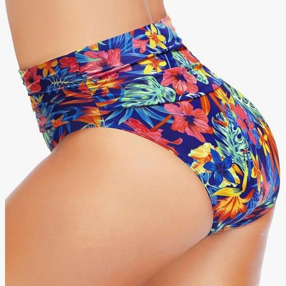 Tempt Me Women's High Waisted Tummy Control Swim Bottom size medium - Picture 4 of 8